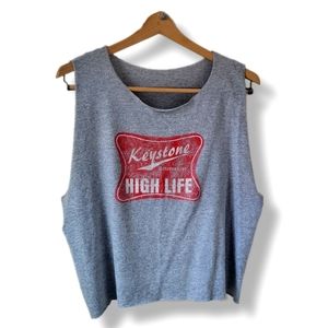 Keystone Lite Crop Muscle Tee Reworked